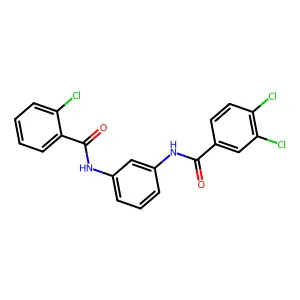 3,4-dichloro-N-[3-[(2-chlorobenzoyl)amino]phenyl]benzamide structure