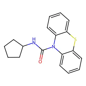 N-cyclopentylphenothiazine-10-carboxamide structure