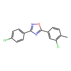 5-(3-Chloro-4-methylphenyl)-3-(4-chlorophenyl)-1,2,4-oxadiazole structure