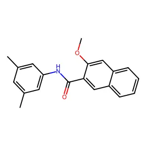 N-(3,5-dimethylphenyl)-3-methoxynaphthalene-2-carboxamide structure