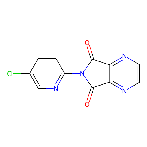 6-(5-chloro-2-pyridyl)-5H-pyrrolo[3,4-b]pyrazine-5,7(6H)-dione structure