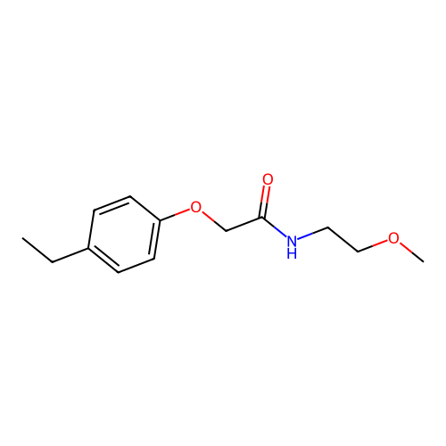2-(4-ethylphenoxy)-N-(2-methoxyethyl)acetamide structure