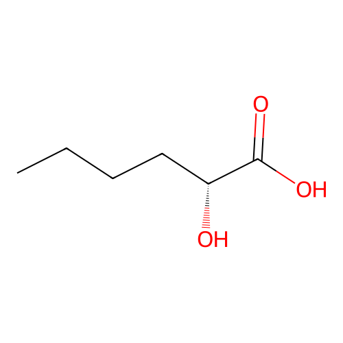2-Hydroxyhexanoic acid, (2R)- structure