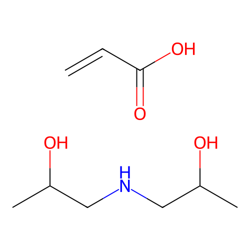 Prop-2-enoic acid--1,1'-azanediyldi(propan-2-ol) (1/1) structure