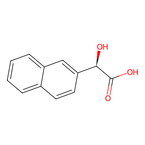 (2R)-2-hydroxy-2-(naphthalen-2-yl)acetic acid structure