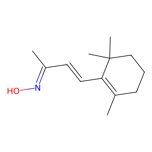 beta-Ionone oxime structure