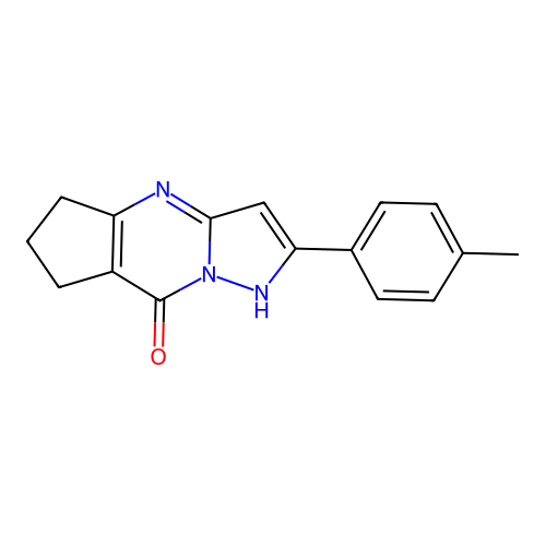 2-(p-tolyl)-6,7-dihydro-4H-cyclopenta[d]pyrazolo[1,5-a]pyrimidin-8(5H)-one structure