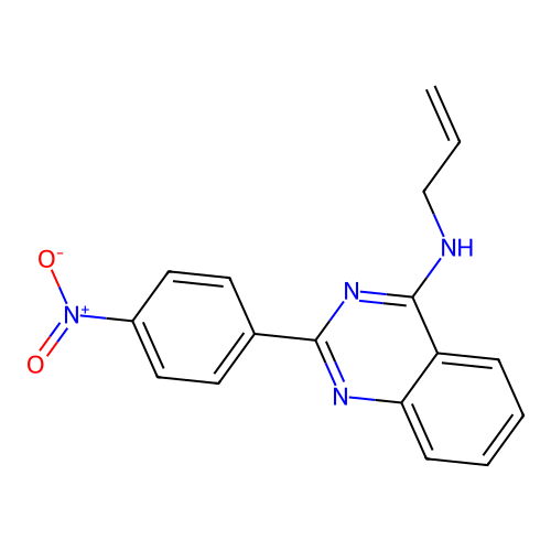 2-(4-nitrophenyl)-N-(prop-2-en-1-yl)quinazolin-4-amine structure