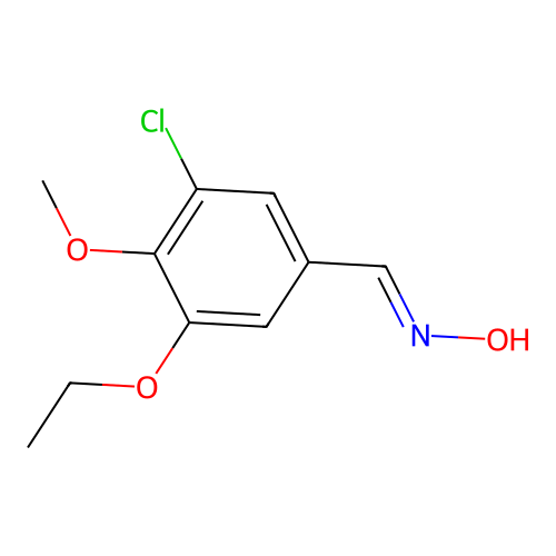 3-Chloro-5-ethoxy-4-methoxybenzaldehyde oxime structure