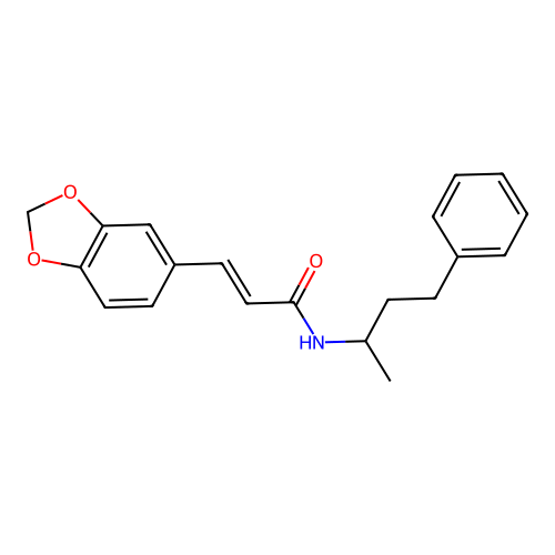 (E)-3-(1,3-benzodioxol-5-yl)-N-(4-phenylbutan-2-yl)prop-2-enamide structure