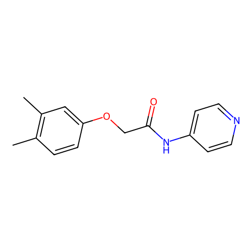 2-(3,4-dimethylphenoxy)-N-(pyridin-4-yl)acetamide structure