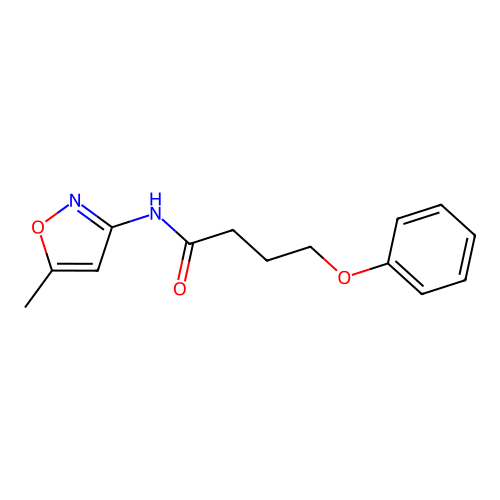 N-(5-methyl-1,2-oxazol-3-yl)-4-phenoxybutanamide structure