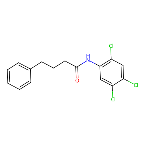 4-phenyl-N-(2,4,5-trichlorophenyl)butanamide structure