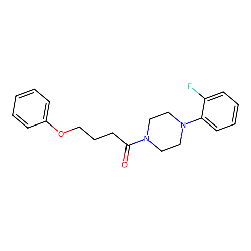 1-[4-(2-Fluorophenyl)piperazin-1-yl]-4-phenoxybutan-1-one structure