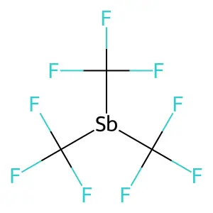 三(三氟甲基)锑 structure