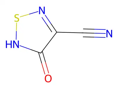 4-Oxo-1,2,5-thiadiazole-3-carbonitrile structure