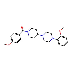 (4-Methoxyphenyl)-[4-[4-(2-methoxyphenyl)piperazin-1-yl]piperidin-1-yl]methanone structure