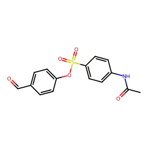 4-Formylphenyl 4-(acetylamino)benzenesulfonate structure