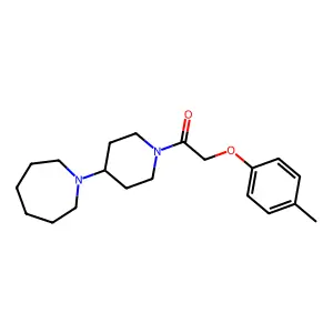 1-[4-(Azepan-1-yl)piperidin-1-yl]-2-(4-methylphenoxy)ethanone structure