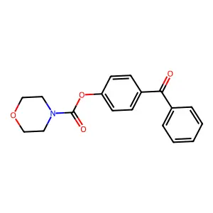 4-Benzoylphenyl morpholine-4-carboxylate structure