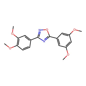 3-(3,4-Dimethoxyphenyl)-5-(3,5-dimethoxyphenyl)-1,2,4-oxadiazole structure