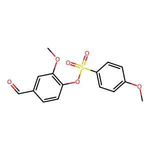 4-Formyl-2-methoxyphenyl 4-methoxybenzenesulfonate structure