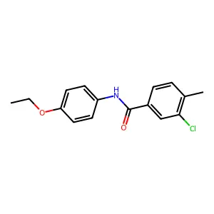 3-氯-N-(4-乙氧基苯基)-4-甲基苯甲酰胺 structure