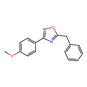 5-Benzyl-3-(4-methoxyphenyl)-1,2,4-oxadiazole structure