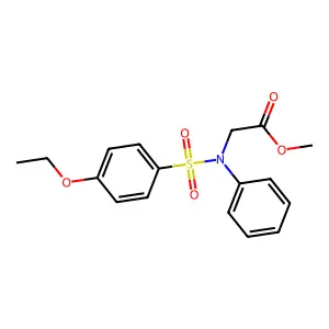 Methyl N-[(4-ethoxyphenyl)sulfonyl]-N-phenylglycinate structure