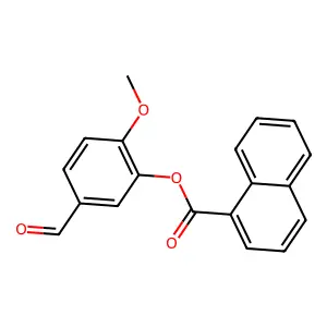 5-Formyl-2-methoxyphenyl naphthalene-1-carboxylate structure