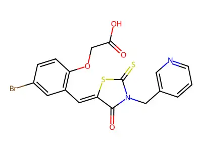 C18H13BrN2O4S2 structure