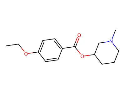 1-Methylpiperidin-3-yl 4-ethoxybenzoate structure