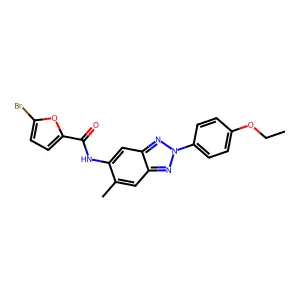 5-bromo-N-[2-(4-ethoxyphenyl)-6-methylbenzotriazol-5-yl]furan-2-carboxamide structure