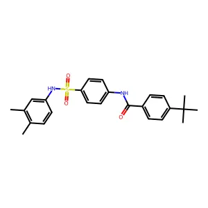 4-tert-butyl-N-[4-[(3,4-dimethylphenyl)sulfamoyl]phenyl]benzamide structure