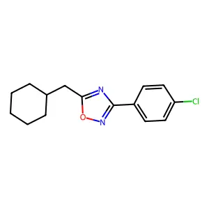 3-(4-Chlorophenyl)-5-(cyclohexylmethyl)-1,2,4-oxadiazole structure