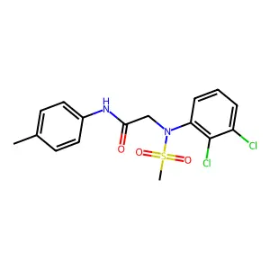 2-(2,3-dichloro-N-methylsulfonylanilino)-N-(4-methylphenyl)acetamide structure