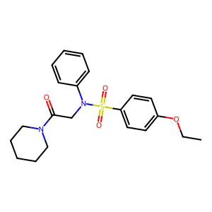 4-ethoxy-N-[2-oxo-2-(piperidin-1-yl)ethyl]-N-phenylbenzenesulfonamide structure