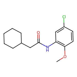 N-(5-chloro-2-methoxyphenyl)-2-cyclohexylacetamide structure