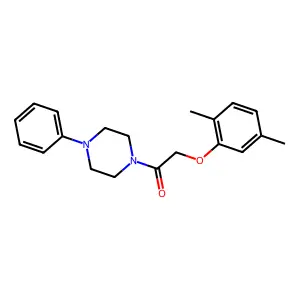 2-(2,5-Dimethylphenoxy)-1-(4-phenylpiperazin-1-yl)ethanone structure