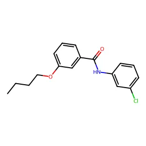 3-butoxy-N-(3-chlorophenyl)benzamide structure