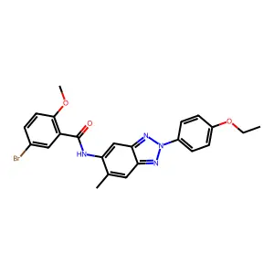 5-bromo-N-[2-(4-ethoxyphenyl)-6-methylbenzotriazol-5-yl]-2-methoxybenzamide structure