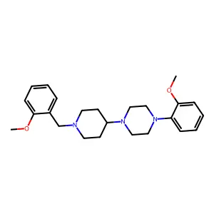 1-(2-Methoxyphenyl)-4-[1-[(2-methoxyphenyl)methyl]piperidin-4-yl]piperazine structure