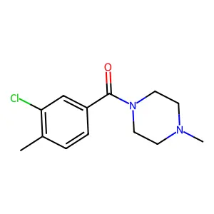 (3-Chloro-4-methylphenyl)(4-methylpiperazin-1-yl)methanone structure