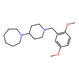 1-[1-(2,5-Dimethoxybenzyl)piperidin-4-yl]azepane structure