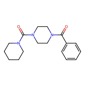 (4-Benzoyl-piperazin-1-yl)-piperidin-1-yl-methanone structure
