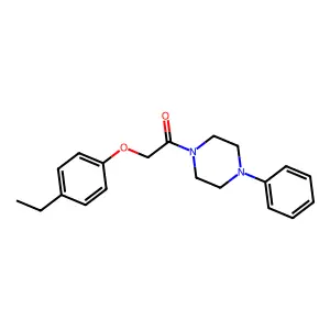 2-(4-Ethylphenoxy)-1-(4-phenylpiperazin-1-yl)ethanone structure