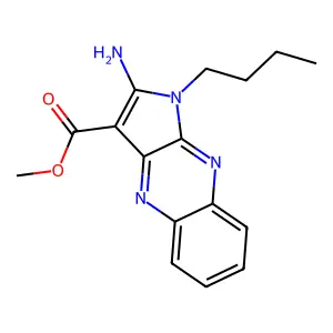 methyl 2-amino-1-butyl-1H-pyrrolo[2,3-b]quinoxaline-3-carboxylate structure