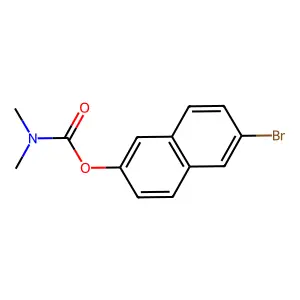 6-bromonaphthalen-2-yl N,N-dimethylcarbamate structure