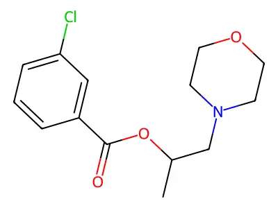 1-Morpholin-4-ylpropan-2-yl 3-chlorobenzoate structure