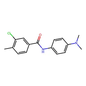 3-chloro-N-[4-(dimethylamino)phenyl]-4-methylbenzamide structure
